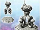 Alien octopus creature with tentacle and antenna (15) - scie-1