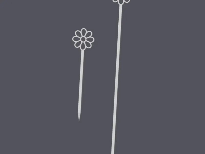 Daisy Flower - Cocktailset with stick and pick v2