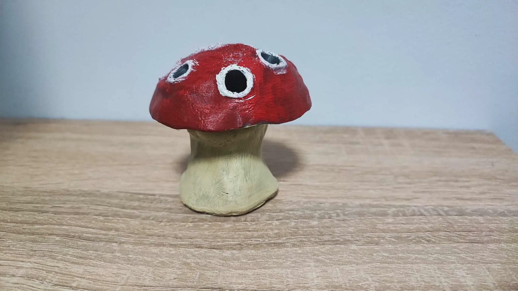 Mushroom paintbrush holder