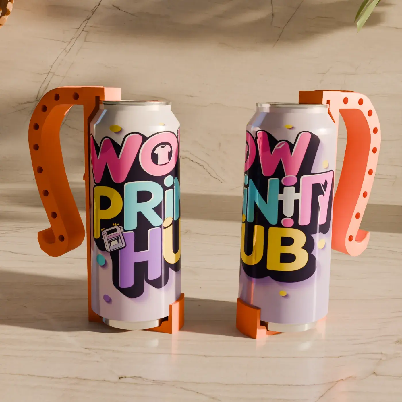 Can Handle STL – 3D Printable Beer/Soda Can Grip (12oz & 16o