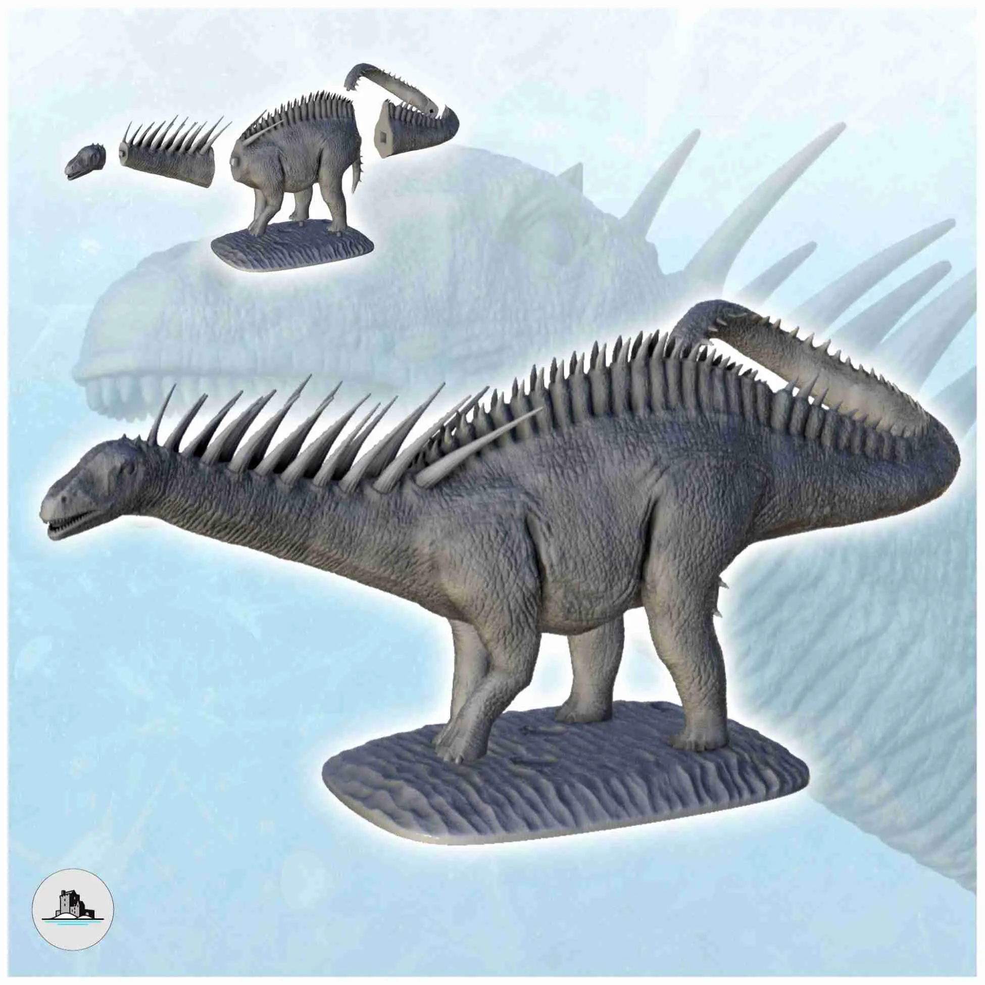 Amargasaurus Dinosaurier (18) - Miniaturen Figur Statue Szener