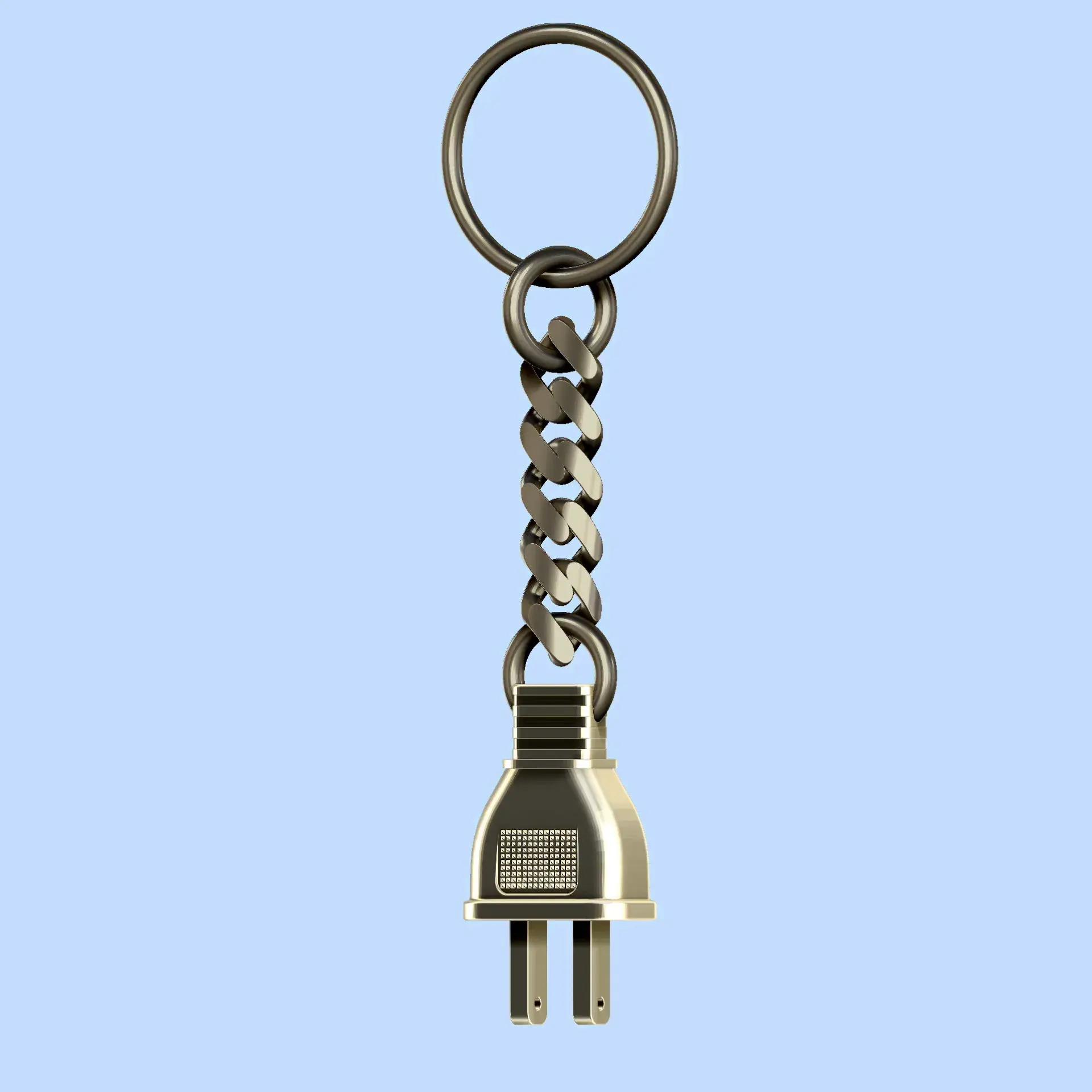 Plug Keychain Personal Accessories STL Download - Electric Plug Keychain RoZby RuslanOz