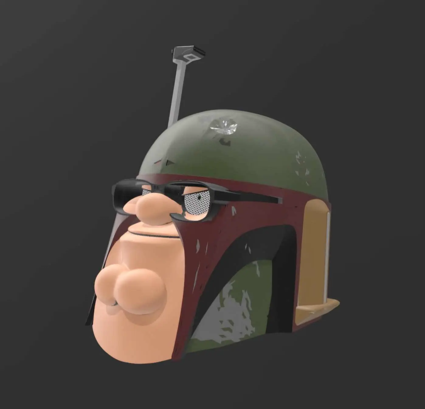 Peter Griffin Boba Fett Mask by Mr.Emaker3D