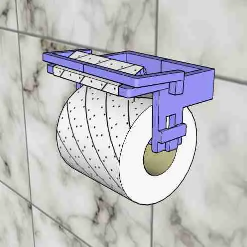 PRACTICAL TOILET PAPER HOLDER