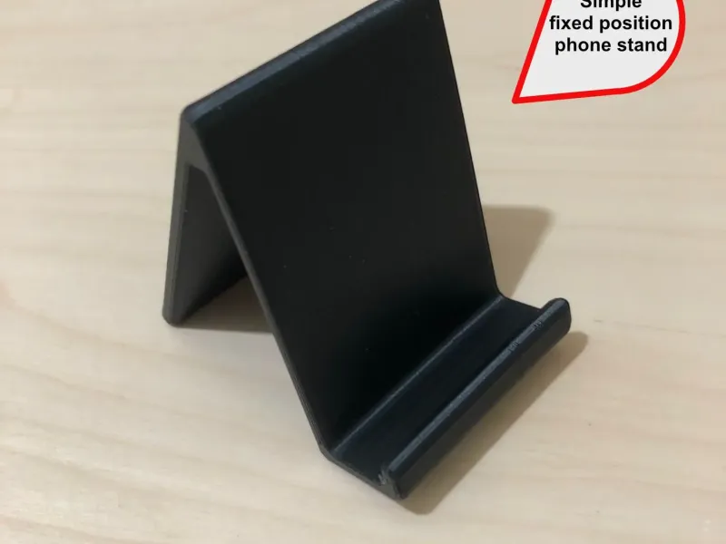 シンプルなスマートフォンスタンド - iPhoneや多くの他機種に対応