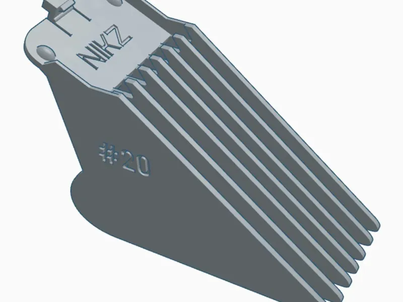 Guide de coupe personnalisé pour tondeuse à cheveux, peigne de protection 3D n° 20 – 62 mm