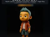 Stylized Character Collection Vol. 01 – Kitbash High-Poly 3D-1