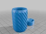 Flush Lid Twist Screw Container-1