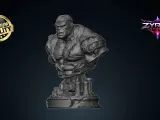 Hulk Infinity Gauntlet Bust STL Marvel 3D Print Sculpture-3