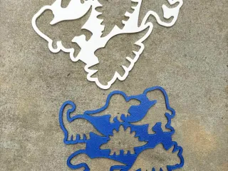 Dinosaur stencil