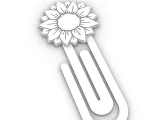 Paperclip sunflower wrap - bookmark-1