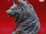 Fire Elemental - Tabletop Miniature (Pre-Supported)-1