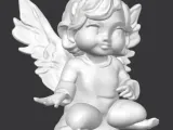 A praying cherub.-1