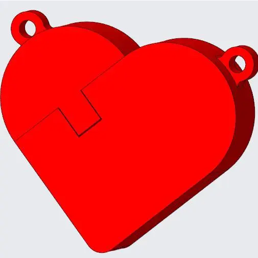 Keychain / pendant for lovers - to be shared