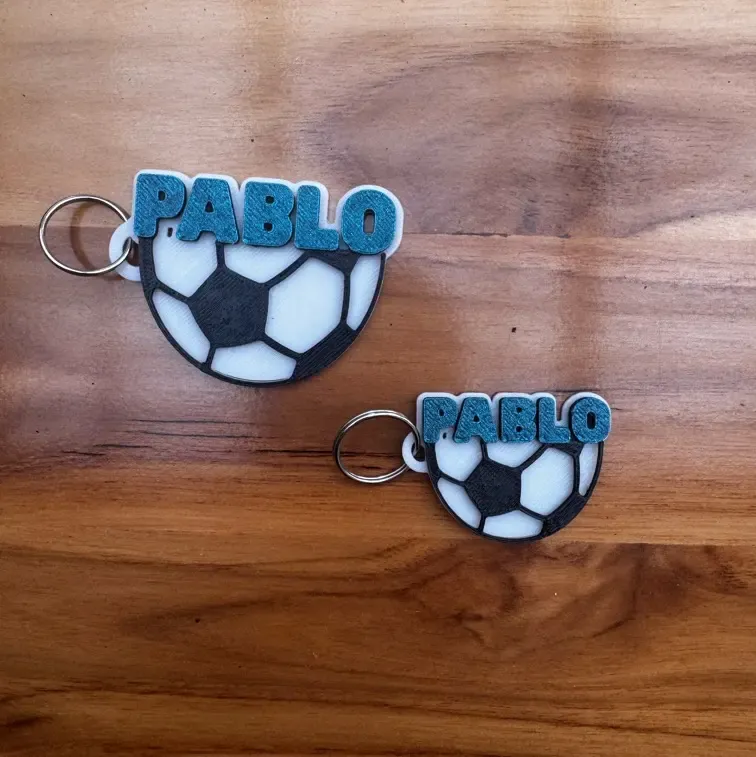 Portachiavi da calcio personalizzato