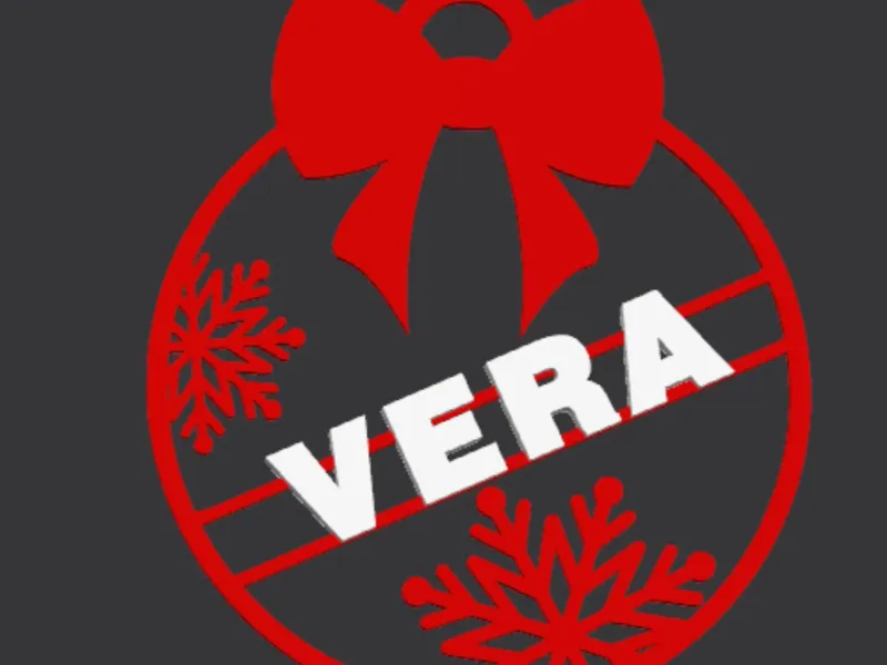 Christmas Ornament with name "VERA"