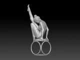 striptease girl 2 3D print model-1