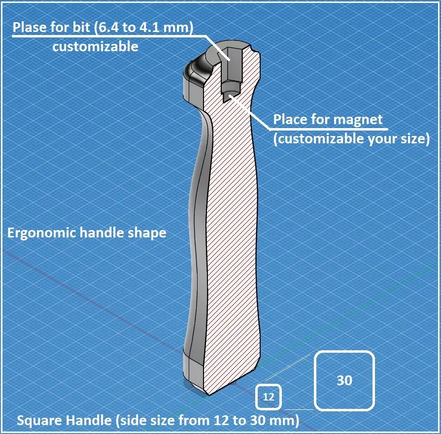 Ergonomic Bit Handle