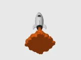 Rocket Takeoff Desk Sculpture-3