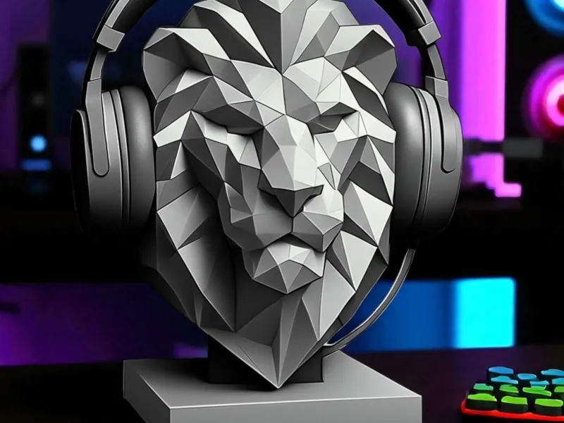 Lion Headphone Stand