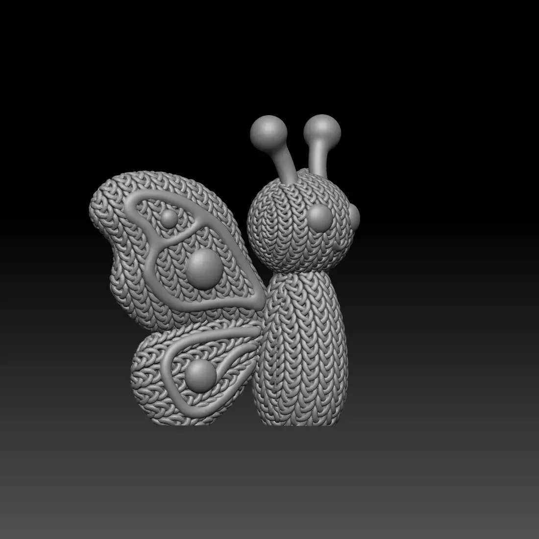 Knitted Butterfly