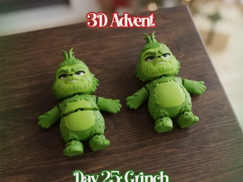 3D-Advent Bolivien | Tag 25 Grinch Flexi