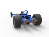Dragster with twin Turbo drag axle Scale 1:25-7