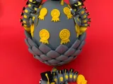 Flexi Graduation Dragon And Egg, Articulated Winged Dragon-3