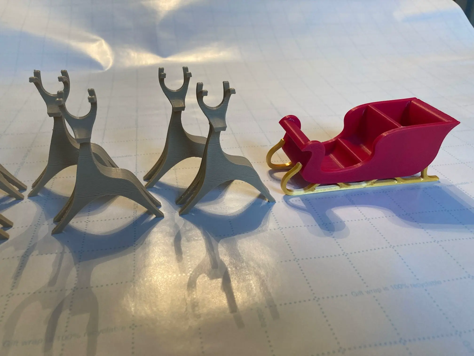 Simple Sleigh and Reindeer