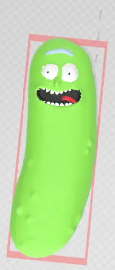 Pickle rick bookmark from Rick and Morty