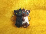 Pair of Cat Keychains-5