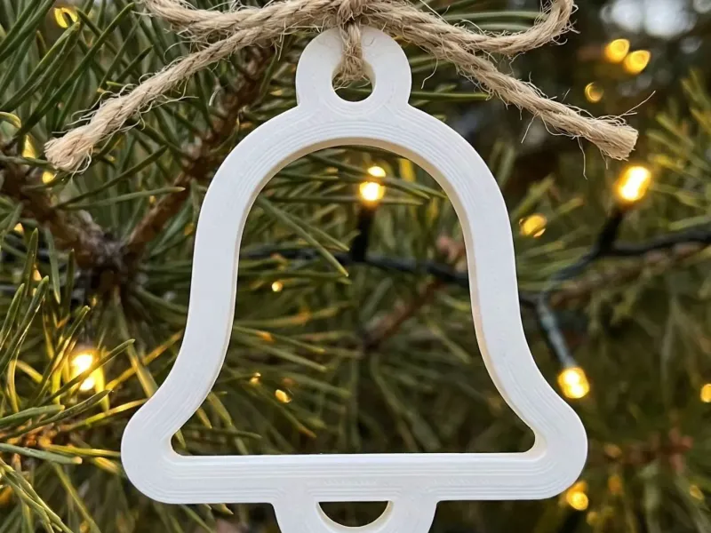 Christmas bell ornament