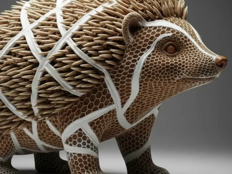 Stitched Quill Hedgehog