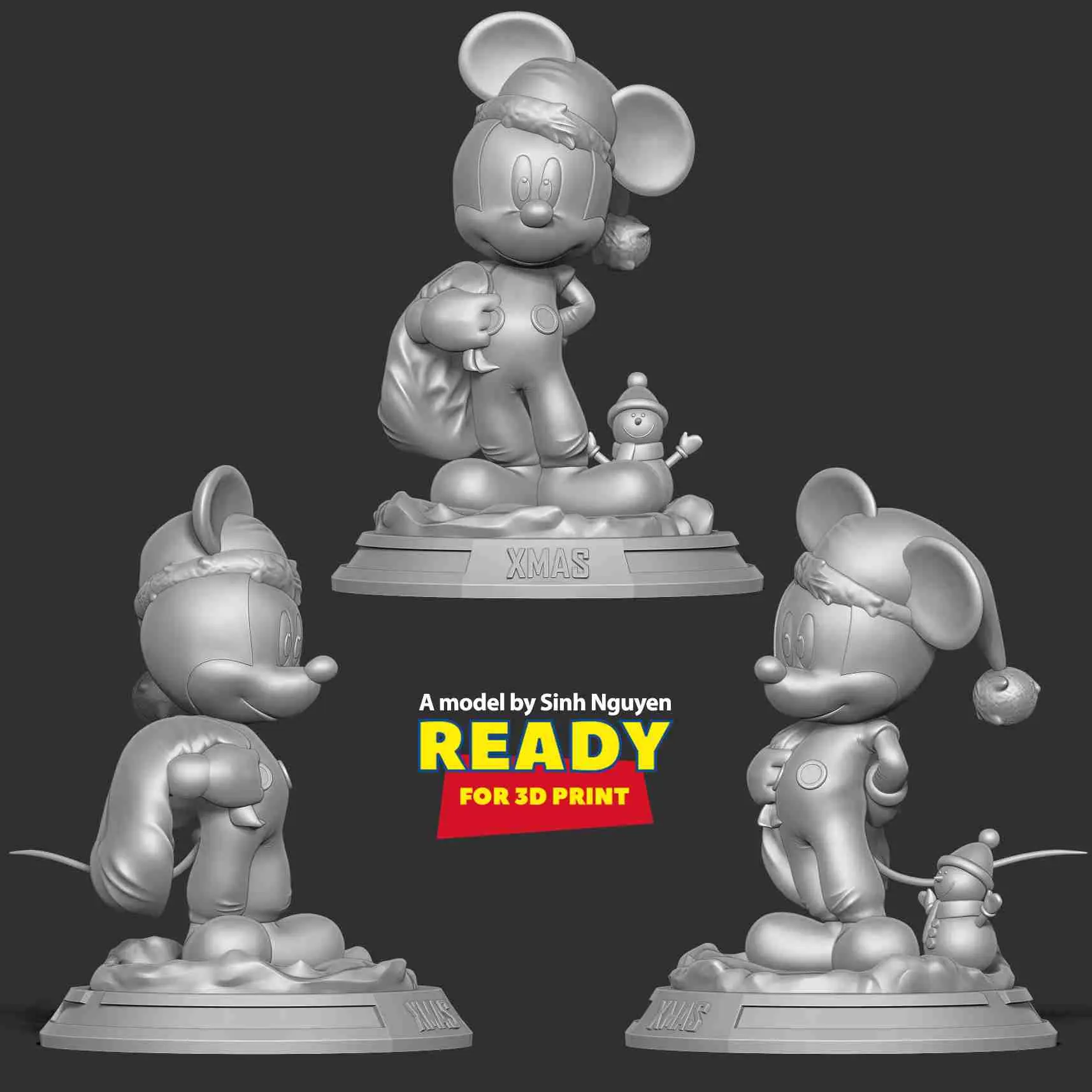 Kerstman Mickey Mouse