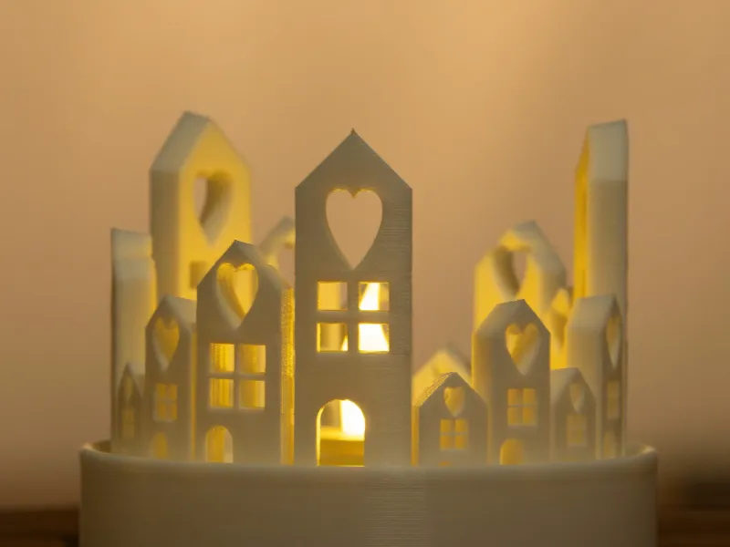 Cozy Winter Themed Tealight Ornament