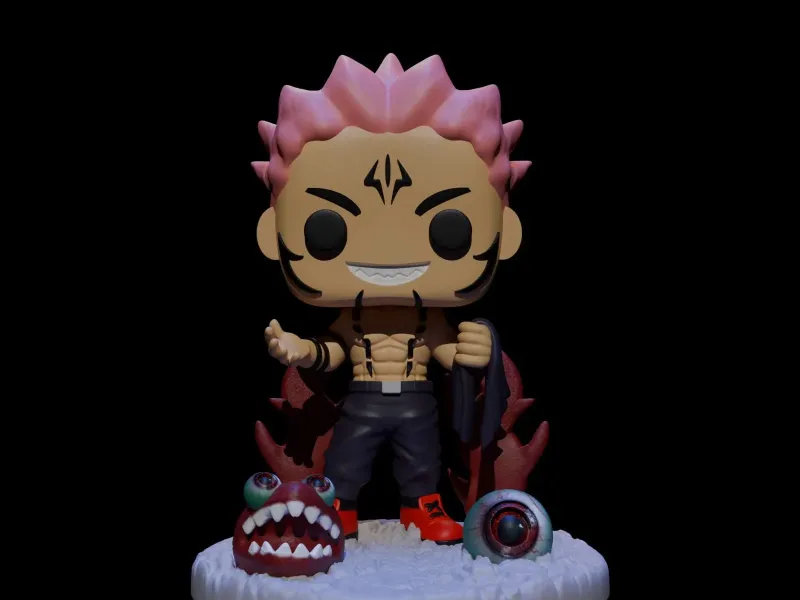 ¡El rey de las maldiciones llega en versión chibi! 😈✨