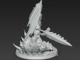 Demonic Winged Overlord – Epic Fantasy 3D Printable Statue-2