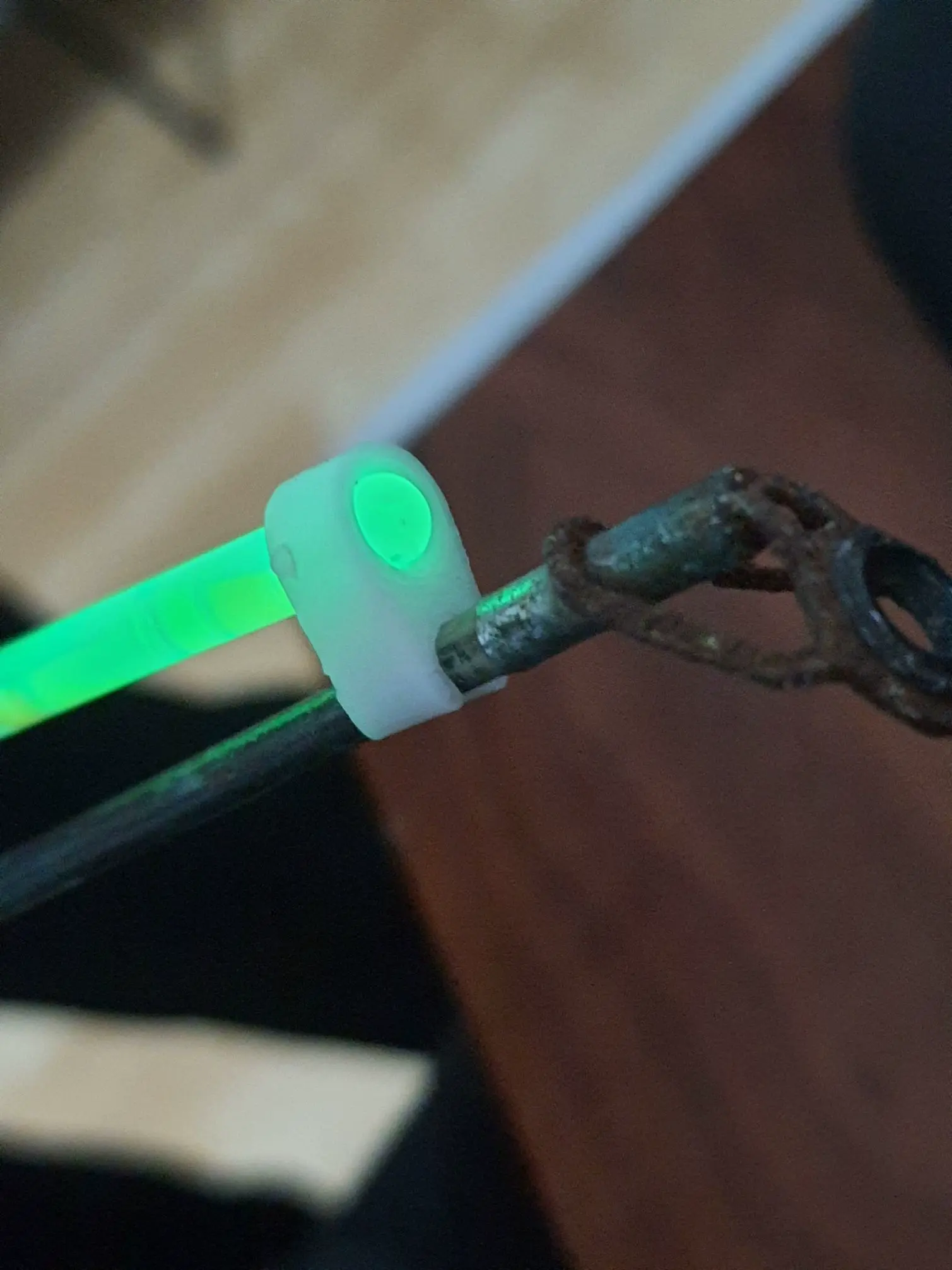 Glow Stick Clip for Fishing Rod