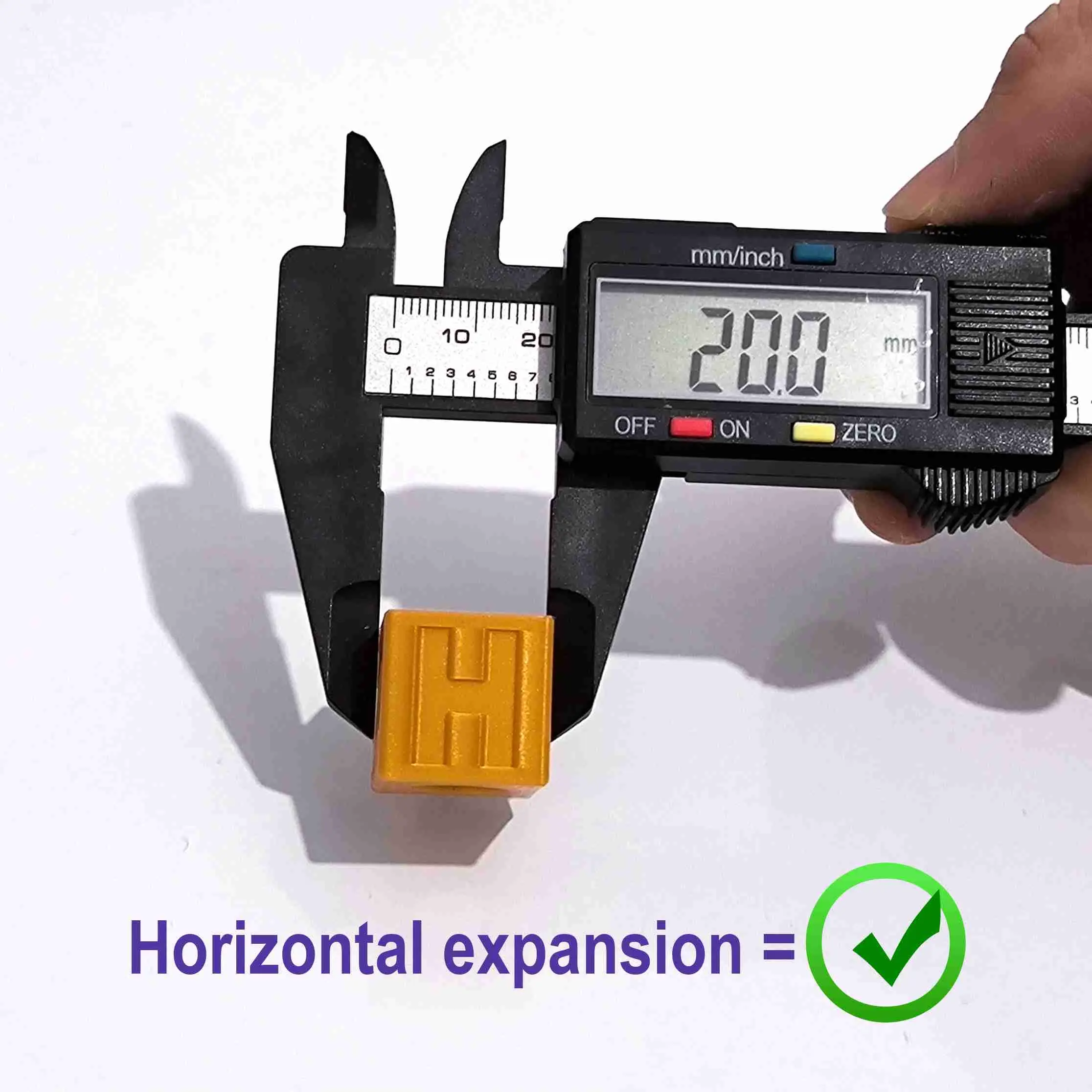 HORIZONTAL EXPANSION CALIBRATION CUBE