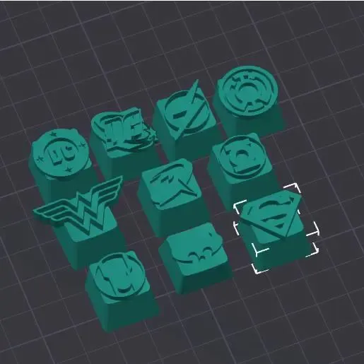 DC Super Heroes Keycaps Keyboard Computer Collection