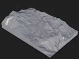 Mountain Lake Valley Terrain Tile – 3D Printable STL-6