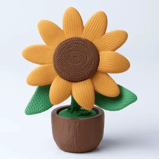 girasol crochet