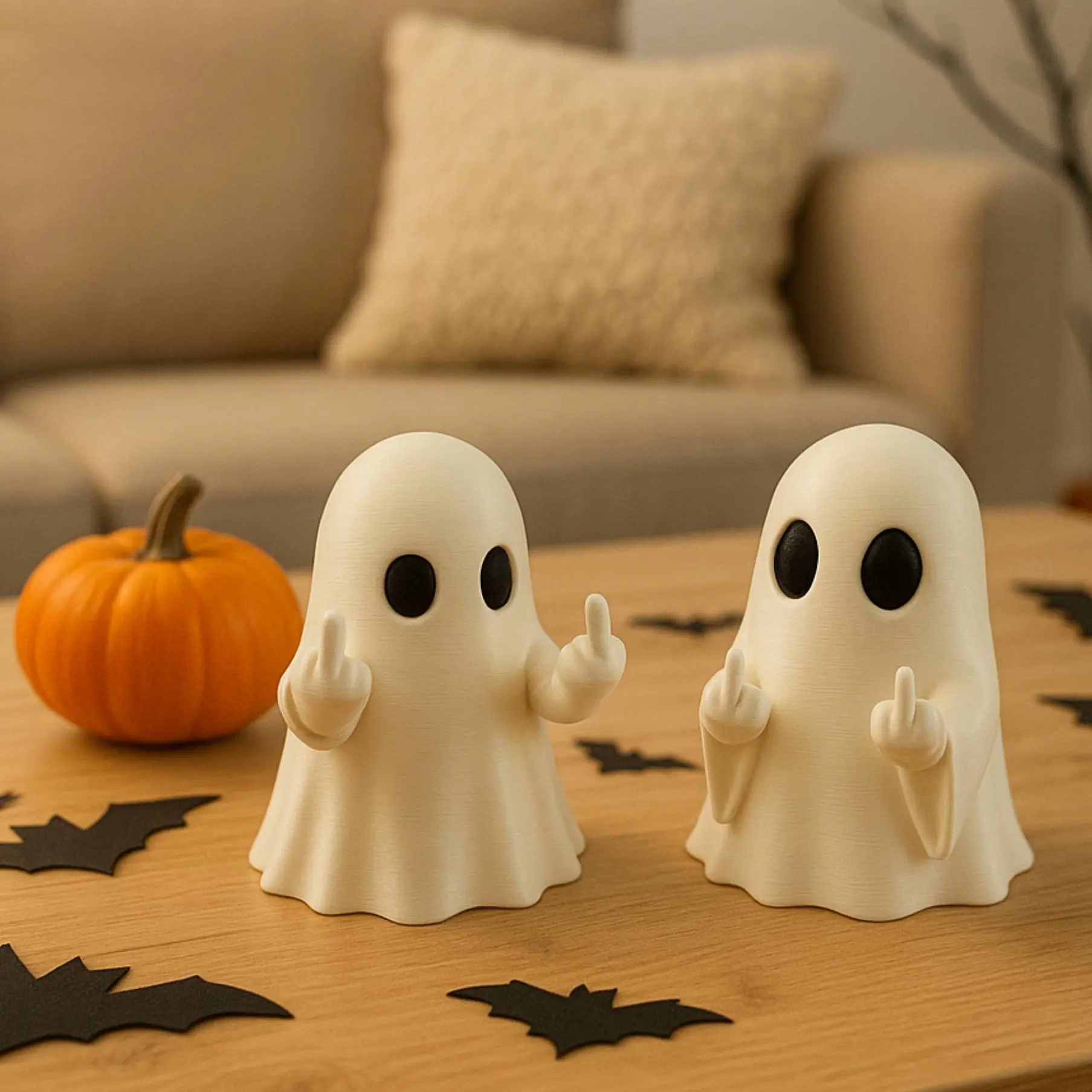 THE CHEEKY & RUDE GHOSTS (PAUL & TIM) / HALLOWEEN DECOR
