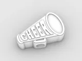 Straw Topper megaphone cheer-2