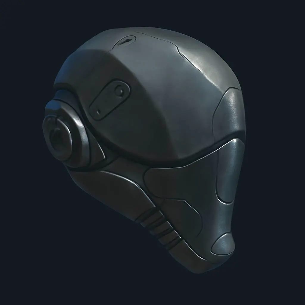 Sci-Fi Helmet 2 – Futuristic Armor Helmet STL 3D Model