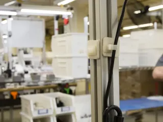 Wire Holder for Workstation Frame