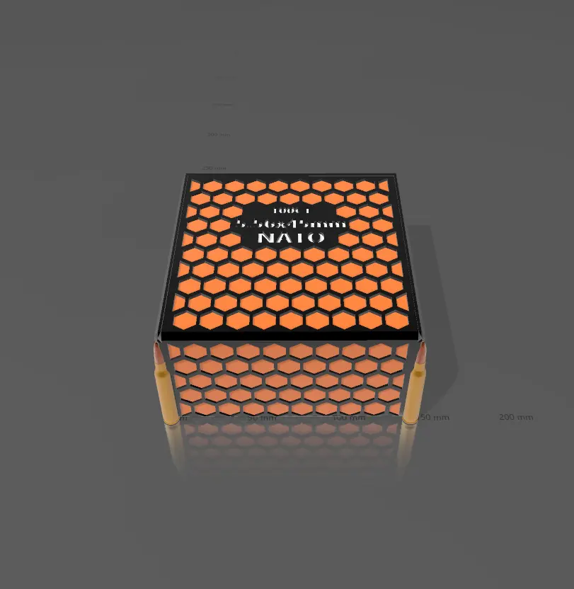 5.56x45mm nato ammo box 100ct