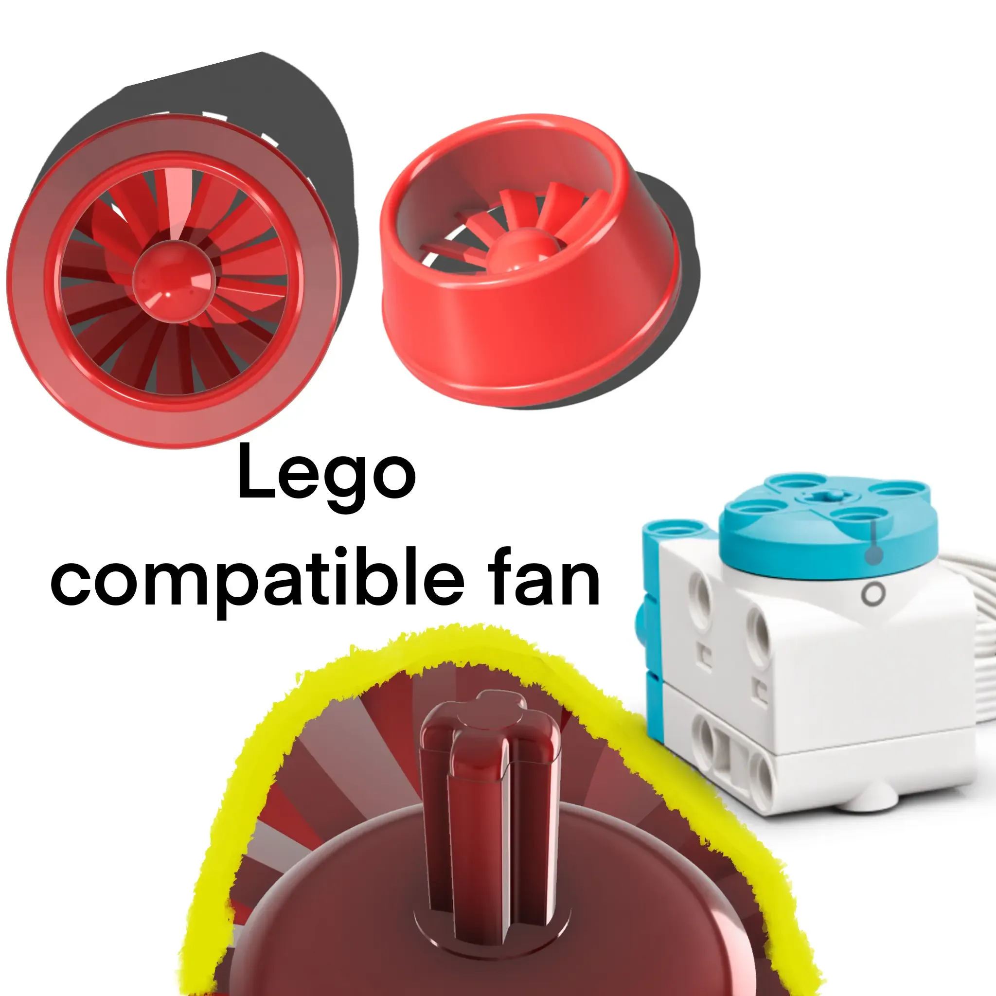 Lego Servo/Motor fan with X mount