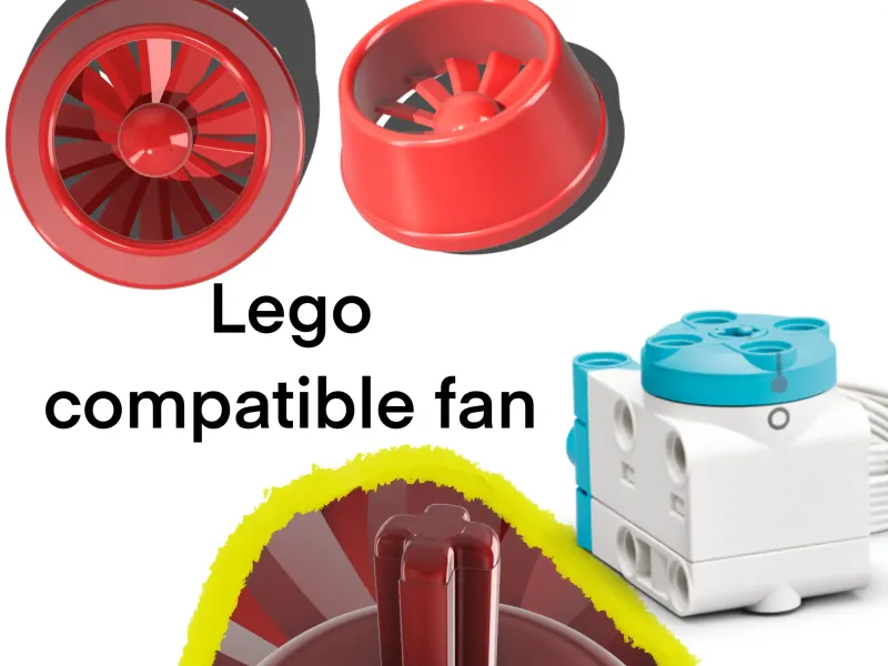 Lego Servo/Motor fan with X mount