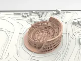 3D MODEL OF THE COLOSSEUM WITH URBAN MAP OF ROME - THE COLOS-1